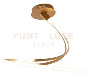 Lampadario a soffitto led kinetic oro 40w 5440lm cct 3000k 4000k 65