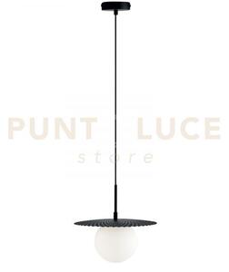 Lampadario a sospensione chaplin nera 1 luce attacco g9 30x30x159,8