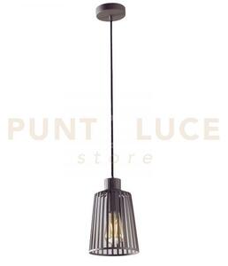 Lampadario a sospensione dayton bronzo 1 luce attacco e27 16x16x126