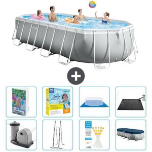 Piscina fuori terra ovale "Prism Frame" - 610x305x122 cm - 7 pezzi - Modello S582