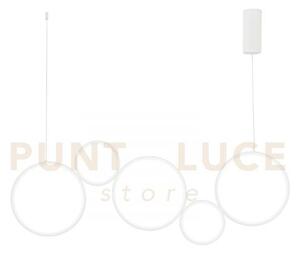 Lampadario a sospensione led fredy bianca 60w 8000lm cct 3000k 4000