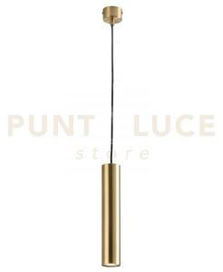 Lampadario a sospensione fluke tonda oro 1 luce attacco gu10 5,5x5