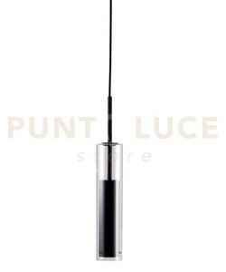 Lampadario a sospensione taboo nera 1 luce attacco gu10 7x170cm in 