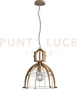 Lampadario a sospensione urban in metallo oro 1 luce attacco e27 40