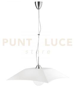 Lampadario a sospensione osiride bianca 1 luce attacco e27 50x50x12