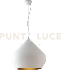Lampadario a sospensione tholos bianca 1 luce attacco e27 52x201cm 