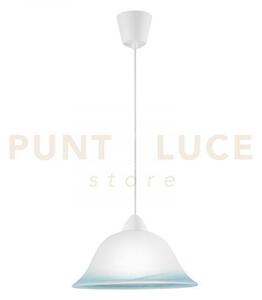 Lampadario a sospensione 700 in vetro campana blu 1 luce attacco e2