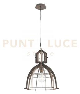 Lampadario a sospensione urban in metallo bronzo 1 luce attacco e27