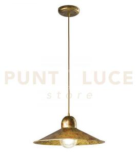 Lampadario a sospensione orleans oro e ocra 1 luce attacco e27 39x1