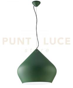 Lampadario a sospensione tholos verde e bianca 1 luce attacco e27 5