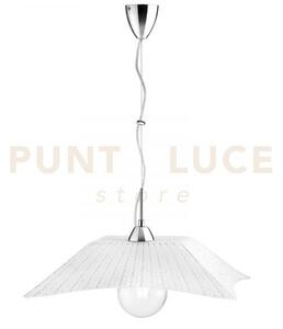 Lampadario a sospensione iside diamantato 1 luce attacco e27 50x50x