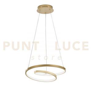 Lampadario a sospensione led lieve oro 30w 4000lm cct 3000k 4000k 6