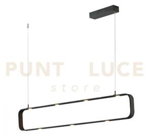 Lampadario a sospensione led moka marrone 45w 3780lm 4000k dimmerab