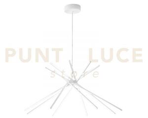 Lampadario a sospensione led shanghai bianca 56w 6560lm 3000k 113x5
