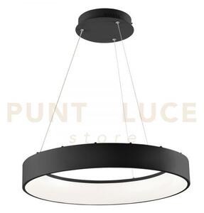 Lampadario a sospensione led noah nera 60w 8000lm cct 3000k 4000k 6
