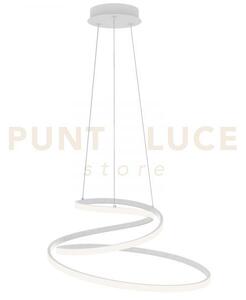 Lampadario a sospensione led coaster circolare bianca 60w 8000lm cc