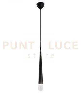Lampadario a sospensione lancelot nera 1 luce attacco gu10 6x181cm
