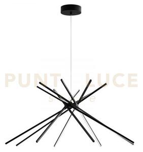 Lampadario a sospensione led shanghai nera 56w 6560lm 3000k 113x51