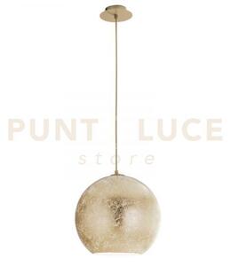 Lampadario a sospensione vanity oro 1 luce attacco e27 30x30x120cm 