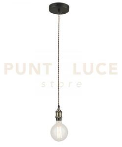 Lampadario a sospensione vintage rame 1 luce attacco e27 126cm