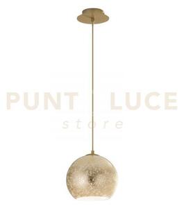 Lampadario a sospensione vanity oro 1 luce attacco e27 20x20x120cm 