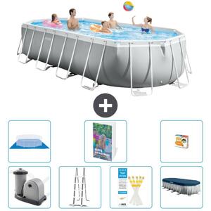 Piscina fuori terra ovale "Prism Frame" - 610x305x122 cm - 6 pezzi - Modello S568