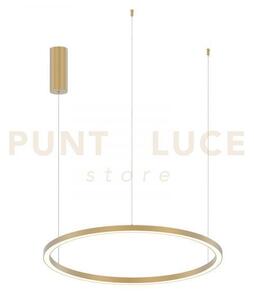 Lampadario a sospensione led hoop oro 40w 6000lm cct 3000k 4000k 65