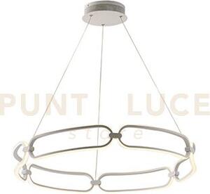 Lampadario a sospensione led infinity bianca 61,5w 5530lm 4000k 78x