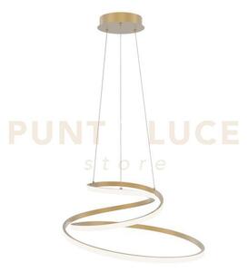 Lampadario a sospensione led coaster circolare oro 60w 8000lm cct 3