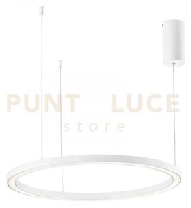 Lampadario a sospensione led hoop bianca 60w 9000lm cct 3000k 4000k