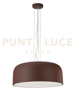 Lampadario a sospensione bistrot corten 4 luci attacco e27 52x52x22