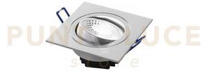 Incasso led orione nikel quadrato 7w 650lm 4000k 9x9x5,7cm