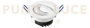 Incasso led orione bianco tondo 7w 650lm 4000k 8,7x5,7cm