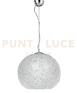 Lampadario a sospensione astra cromo 3 luci attacco e27 45x45x120cm