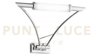 Applique a parete et cromo 1 luce attacco r7s 29,5x24x24cm in metal