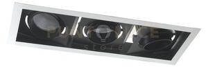 Incasso led apollo nero 40w 6000lm 4000k orientabile 40,2x15x7,7cm