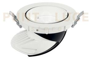 Incasso led delta bianco in alluminio 20w 2600lm 4000k 9x9x12 cm