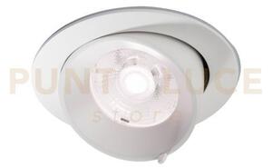 Incasso led delta bianco in alluminio 30w 3155lm 2500k 11x11x14 cm