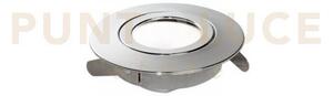 Incasso led zenit cromo 5w 390lm 3000k ip44 orientabile 9x2,5cm