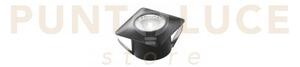 Incasso led asso nero quadrato 1,2w 1w 100lm 3000k 3,2x3,2x2,2cm
