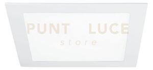 Incasso led flap bianco in alluminio 18w 1980lm 4000k 22,5x22,5x1,8
