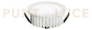 Incasso led fusion bianco 5w 400lm 4000k 7x3,2cm in alluminio