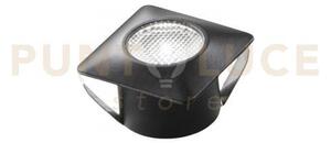 Incasso led asso nero quadrato 1,2w 100lm 4000k 3,2x3,2x2,2cm