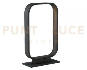 Lumetto led moka marrone 5w 420lm 4000k 16x7x26 cm in alluminio