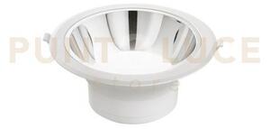 Incasso led mack bianco e cromo 25w 3050lm 3000k 23x10,2cm