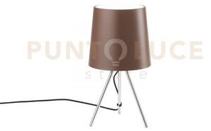 Lume marley marrone 1 luce attacco e14 25x43,5cm in metallo