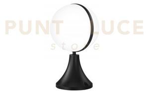 Lumetto orbit nero 1 luce attacco e27 ip44 25x30cm base in alluminio