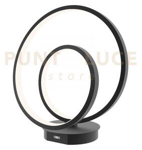 Lume led lieve nera 24w 2340lm cct 3000k 4000k 6500k 31,6x10x18cm c