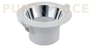Incasso led mack bianco e cromo 15w 1650lm 4000k 15x8,1cm