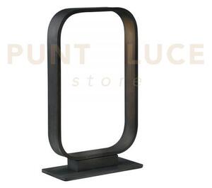 Lumetto led moka marrone 5w 420lm 3000k 16x7x26 cm in alluminio